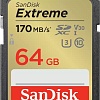 Карта памяти SanDisk Extreme SDXC SDSDXV2-064G-GNCIN 64GB