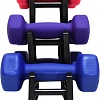 Гантельный ряд Atlas Sport Fitnes 12 кг с подставкой (2x1кг+2x2кг+2x3кг)