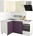 Угловая кухня Хоум Лайн Агата 1200х1300 угловой (виола/ваниль)