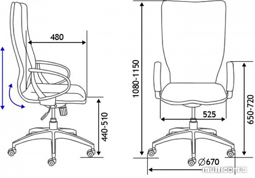 Кресло Norden IQ CX0898H-0-143 (темно-зеленый)