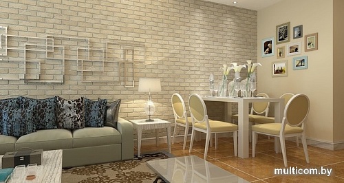 Декоративный кирпич Stone Mill Кирпич шамотный (слоновая кость)