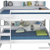 Двухъярусная кровать Polini Kids Simple 5000 (белый)