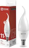 Светодиодная лампочка In Home LED-Свеча на ветру-VC 11Вт 230В Е14 4000К 1050Лм 4690612030470