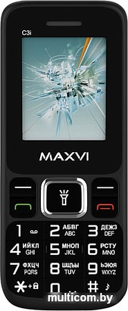 Мобильный телефон Maxvi C3i (черный)