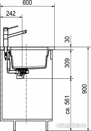 Кухонная мойка Franke Kubus 2 KNG 110-37 125.0512.447 (графит)