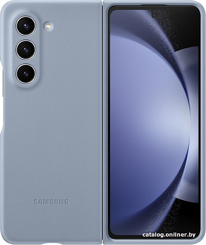 Чехол для телефона Samsung Eco-Leather Case Z Fold5 (голубой)