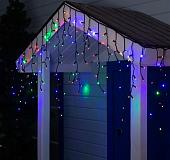 Бахрома Luazon 3x0.6 м 160 LED 3584193 (черный ПВХ провод, мульти)
