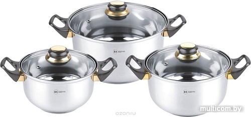 Набор кастрюль Rainstahl 1230-06RS/CW BK