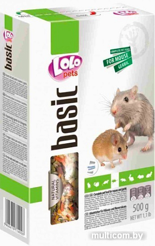 Корм для грызунов Lolo Pets для мышей и песчанок LO-71400 500 г