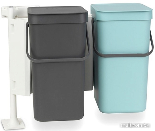 Brabantia Sort & Go 2 x 12 л (мятный/серый)