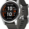 Умные часы Garmin Fenix 7S Pro Solar (серебро/графит)