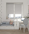 Рулонные шторы Legrand Гелакси 90x175 (серебро)