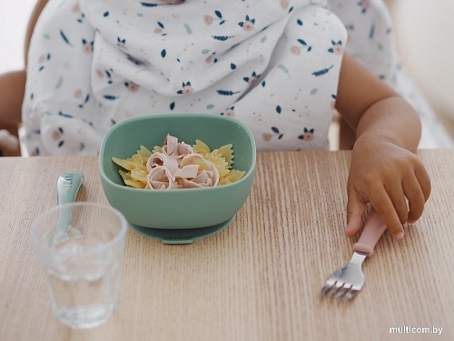 Тарелка для кормления Beaba Bol Silicone 913547 (Sage Green/Vert)