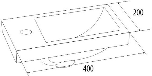 Умывальник IDDIS Torr 0014000U28