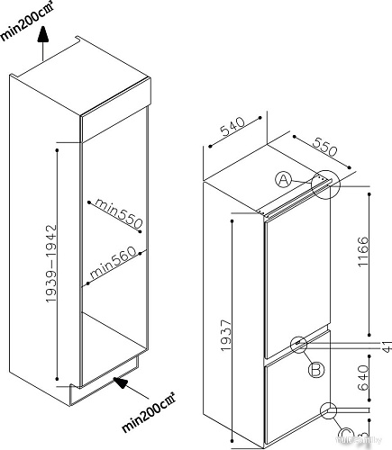 Холодильник LEX LBI193.2ID