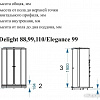 Душевая кабина Domani-Spa Delight 110 100x100 (прозрачное стекло/черный)