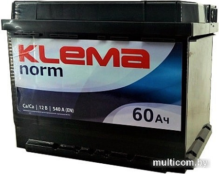 Автомобильный аккумулятор Klema Norm 6CТ-60А3(0) (60 А·ч)