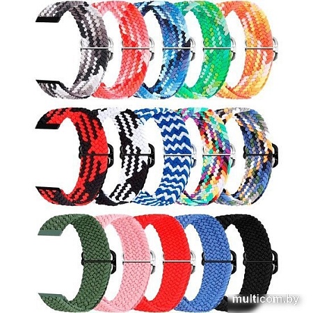 Ремешок Rumi Wick из плетеного нейлона для Huawei Band 7 (цитрусовый микс)