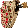 Зонт Moschino 8048-OCD Bear Hearts Allover Dark Beige