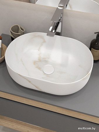 Умывальник Teymi Solli 48 Artceramic T50386 (мрамор белый матовый)