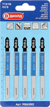 Набор пильных полотен ДИОЛД Т101В 90062002