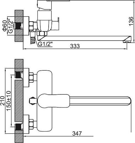 Смеситель Ledeme L72218