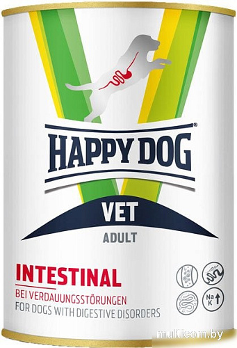 Пресервы Happy Dog Vet Intestinal Adult с 6 мес при дисфункции пищеварения 400 г