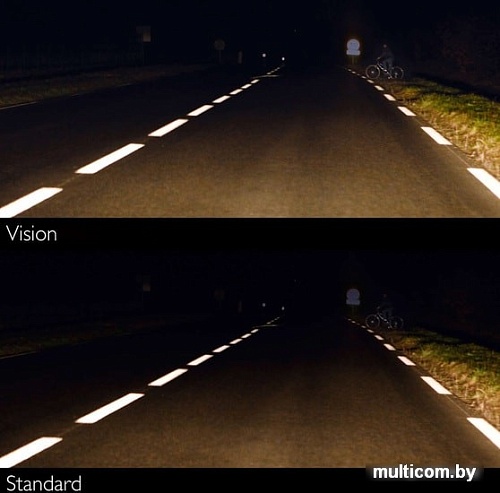 Галогенная лампа Philips H1 Vision +30% 1шт