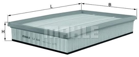 Воздушный фильтр Mahle Knecht LX688