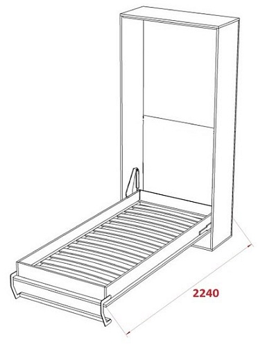 Кровать-трансформер Макс Стайл Smart 18мм 90x200 (дуб бардолино натуральный Н1145 ST10)