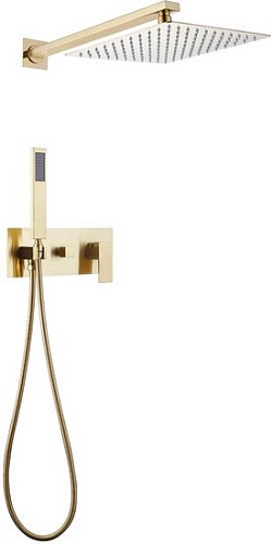 Душевая система Abber Daheim AF8218G (золотой матовый)
