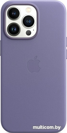 Чехол для телефона Apple MagSafe Leather Case для iPhone 13 Pro (сиреневая глициния)