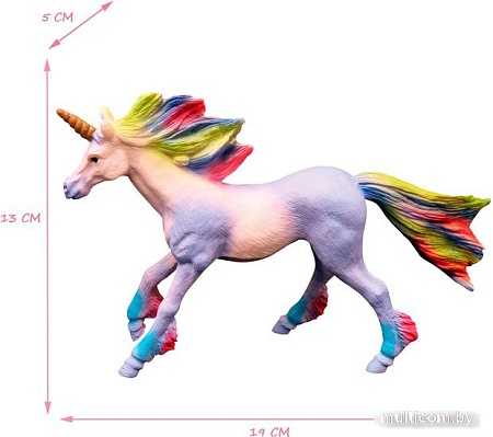 Фигурка Masai Mara Мир фэнтези. Фиолетовый единорог с цветной гривой MM206-438