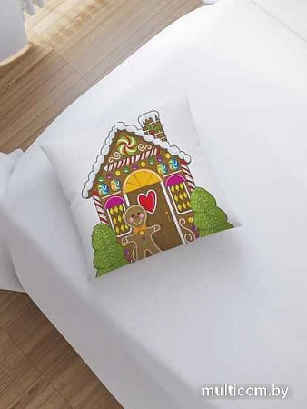 Чехол на подушку JoyArty Пряничный дом sl_38356