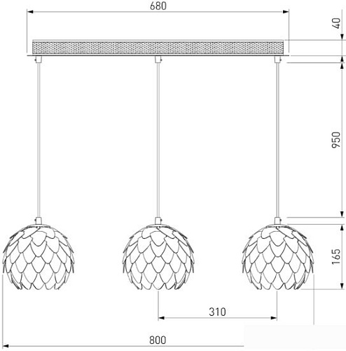 Светильник Bogate's Cedro 304/3
