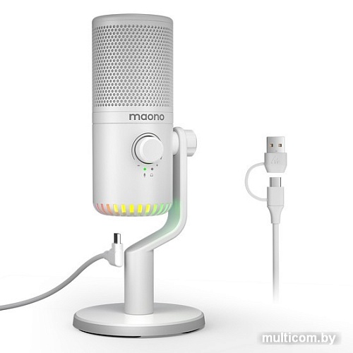 Проводной микрофон Maono DM30 (белый)