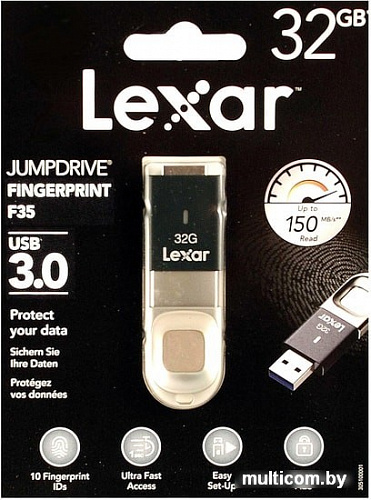 USB Flash Lexar JumpDrive Fingerprint F35 32GB