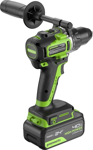 Дрель-шуруповерт Greenworks GD24DD90 3707507CUD (с 2-мя АКБ)