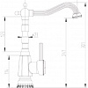 Смеситель ZorG A 306K-BR (античная бронза)