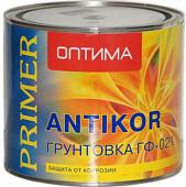 Акриловая грунтовка Оптима ГФ-021 1 кг (универсальная, красно-коричневый)