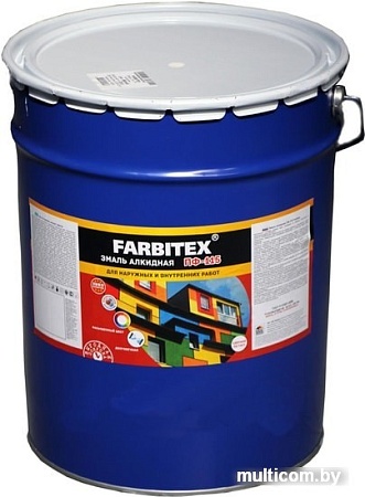 Эмаль Farbitex ПФ-115 10 кг (черный)