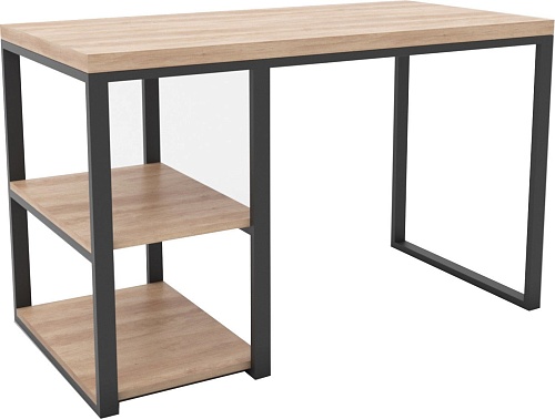 Стол Hype Mebel Дэск-2 110x50 (черный/дуб галифакс натуральный)