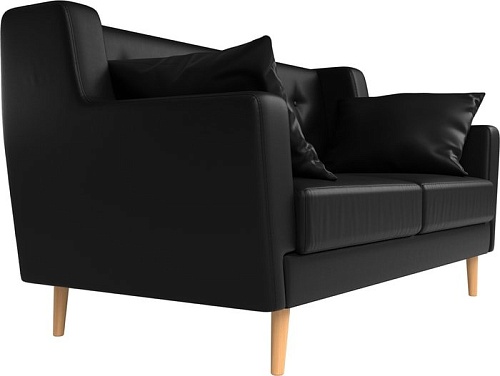 Диван Mebelico Брайтон 2 (экокожа, черный)