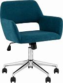 Stool Group Ross Chrome 50-12 (рогожка, синий)