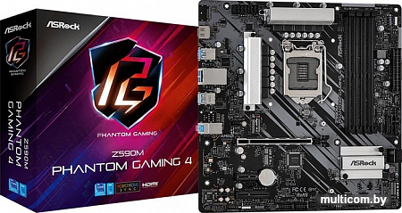Материнская плата ASRock Z590M Phantom Gaming 4