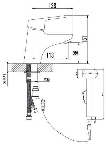 Однорычажный смеситель Lemark Luna LM4116С