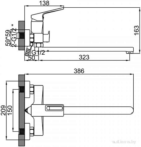 Смеситель Ledeme L2292B