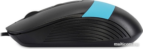 Мышь Oklick 310M (черный/голубой)