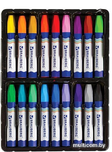 Восковые мелки BRAUBERG 222971 (18 цв)