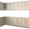 Готовая кухня Интерлиния Мила 12x30 без столешницы (дуб белый/дуб серый)